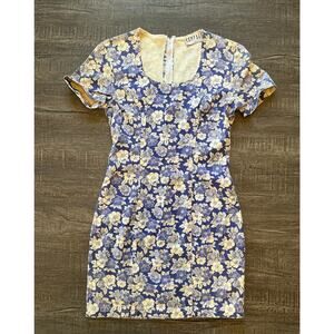 Rampage VTG Floral Print Short Sleeve Mini Dress, Size 7, Style 78079